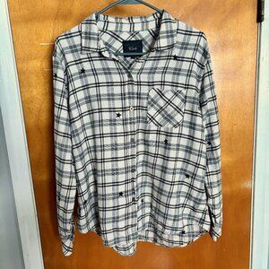 ★Rails Milo Star Plaid Button Down Shirt - Size L★